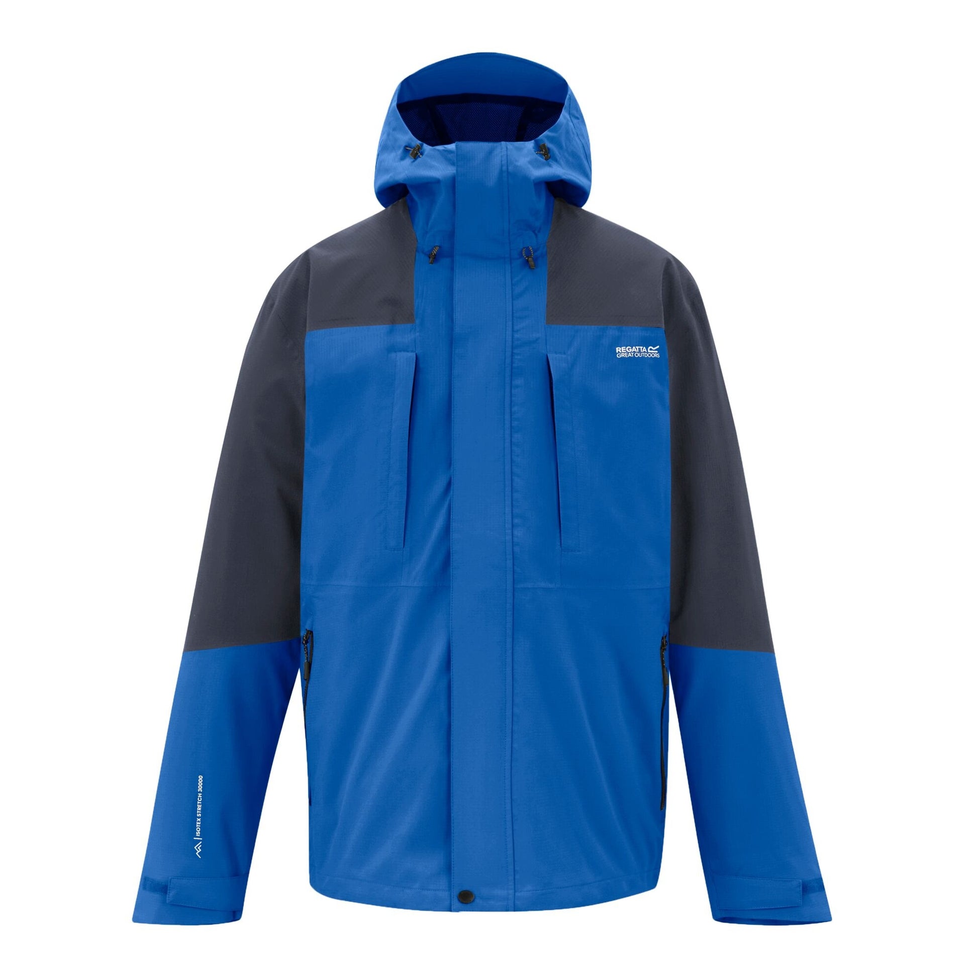 Olympian Blue-Night Sky - Front - Regatta Mens Freesdale Waterproof Jacket