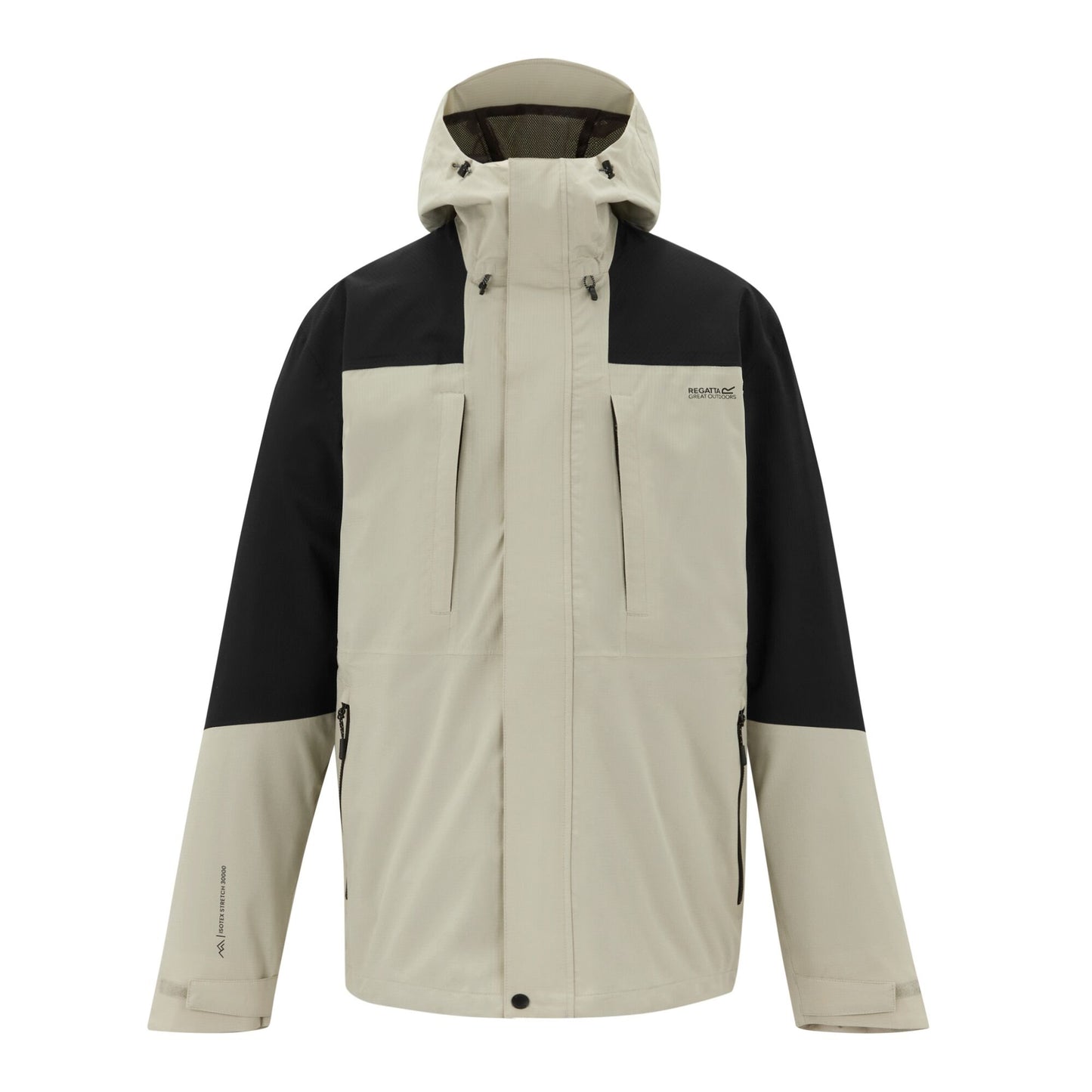 Abbeystone-Black - Front - Regatta Mens Freesdale Waterproof Jacket