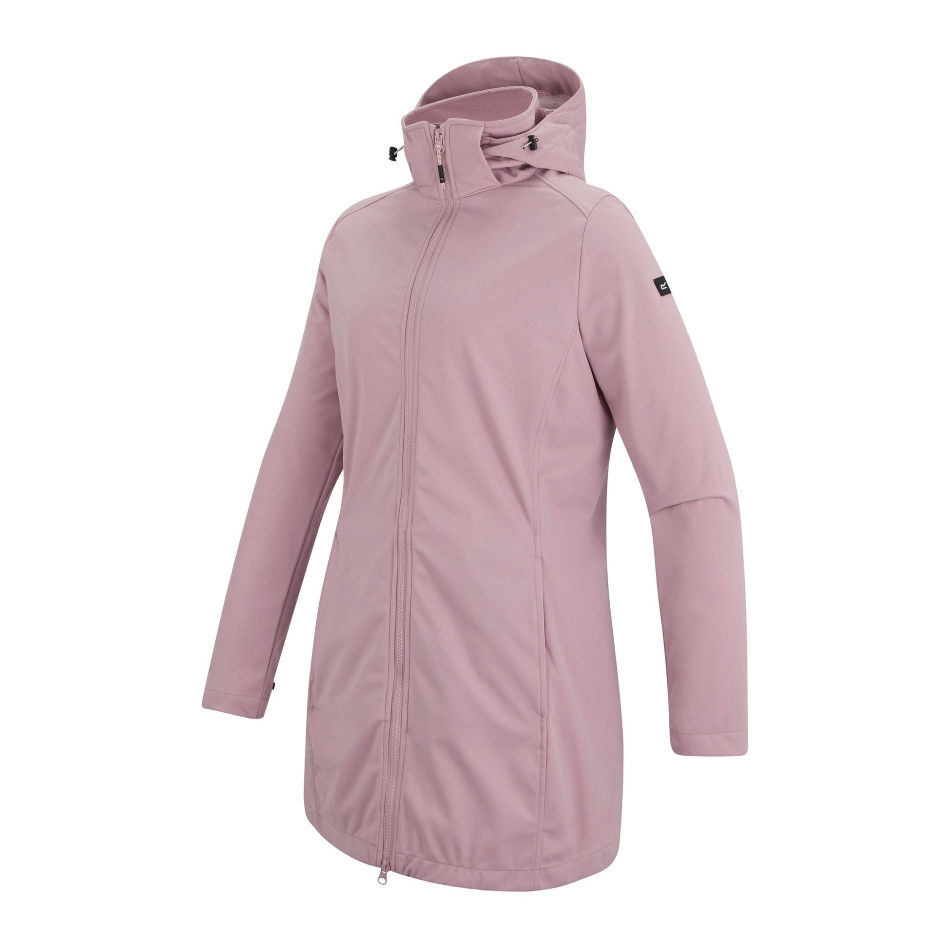 Powder Lilac - Side - Regatta Womens-Ladies Carisbrooke Softshell Waterproof Jacket