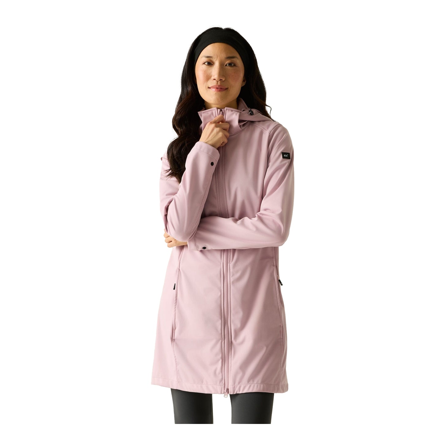 Powder Lilac - Lifestyle - Regatta Womens-Ladies Carisbrooke Softshell Waterproof Jacket