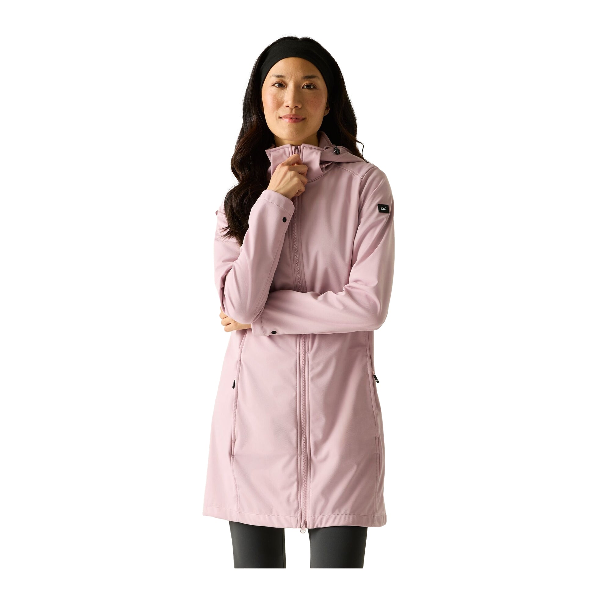 Powder Lilac - Lifestyle - Regatta Womens-Ladies Carisbrooke Softshell Waterproof Jacket