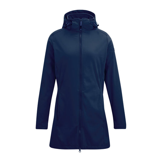 Navy Blue - Front - Regatta Womens-Ladies Carisbrooke Softshell Waterproof Jacket