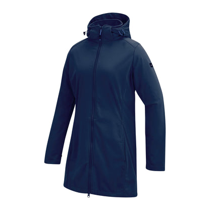Navy Blue - Side - Regatta Womens-Ladies Carisbrooke Softshell Waterproof Jacket