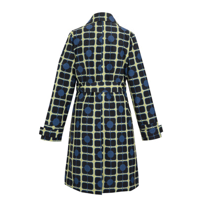 Navy - Back - Regatta Womens-Ladies Orla Kiely Waterproof Trench Coat