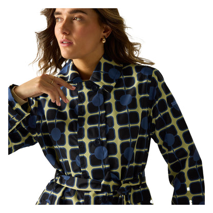 Navy - Lifestyle - Regatta Womens-Ladies Orla Kiely Waterproof Trench Coat