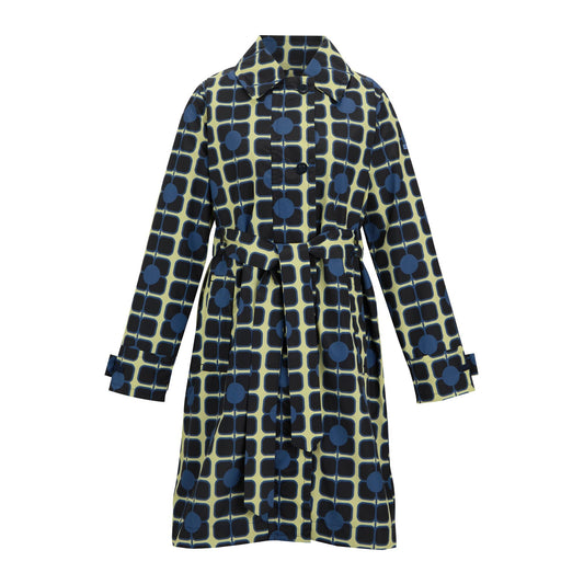 Navy - Front - Regatta Womens-Ladies Orla Kiely Waterproof Trench Coat