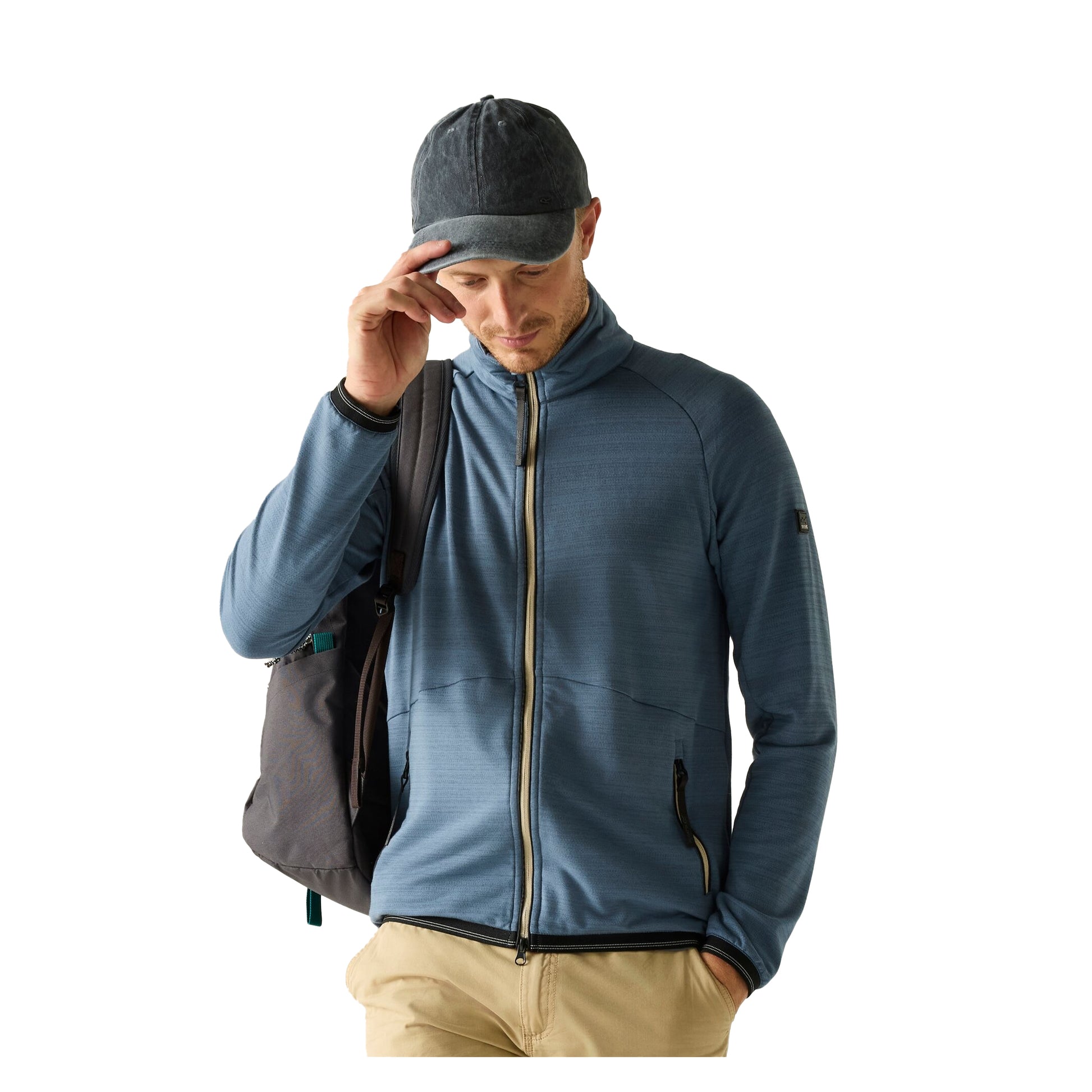 China Blue - Lifestyle - Regatta Mens Malton Full Zip Fleece Jacket