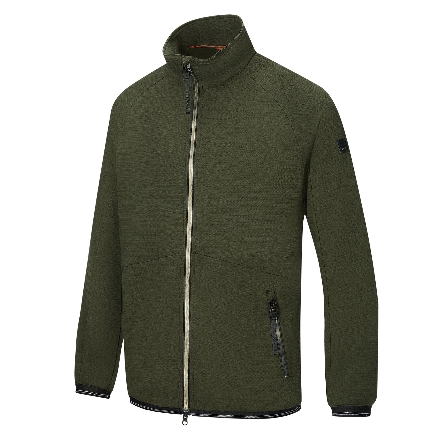Dark Khaki - Side - Regatta Mens Malton Full Zip Fleece Jacket