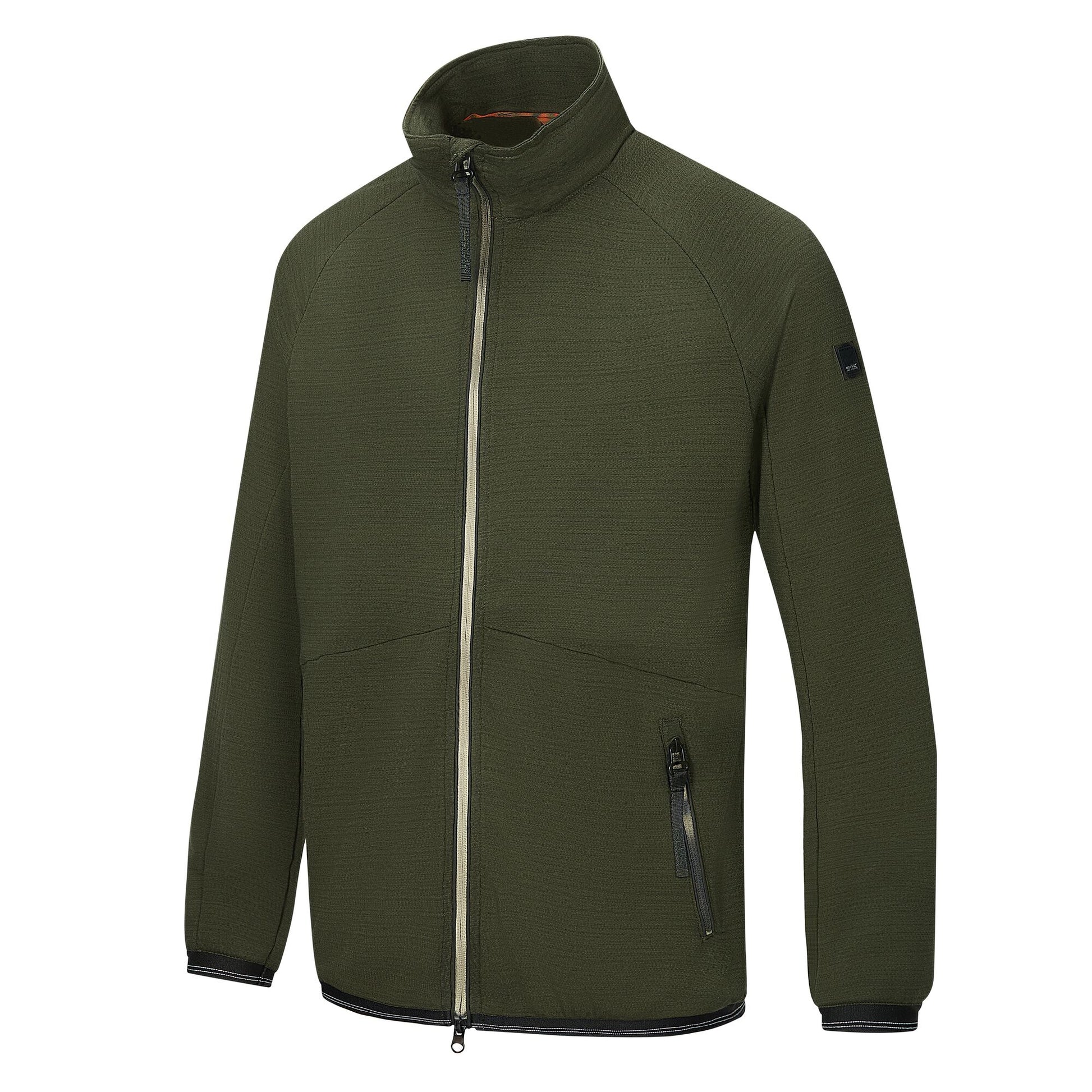 Dark Khaki - Side - Regatta Mens Malton Full Zip Fleece Jacket
