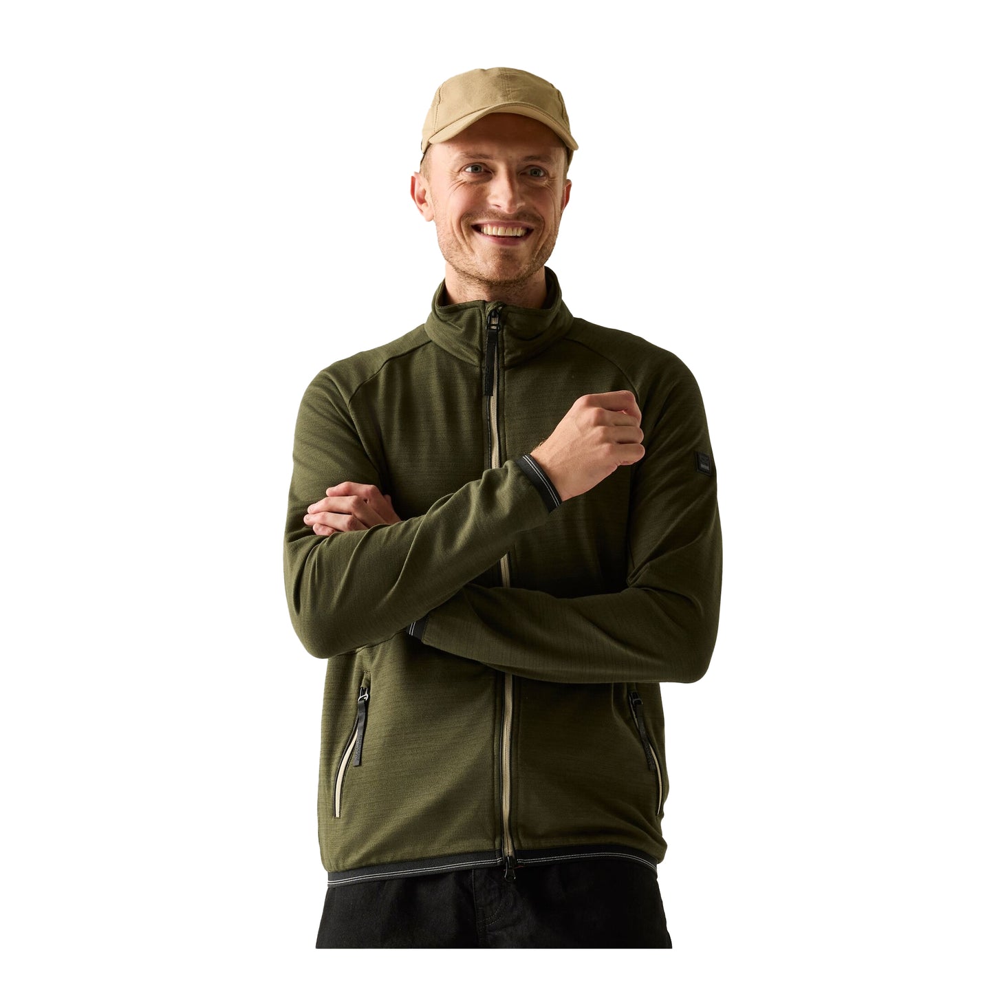 Dark Khaki - Lifestyle - Regatta Mens Malton Full Zip Fleece Jacket