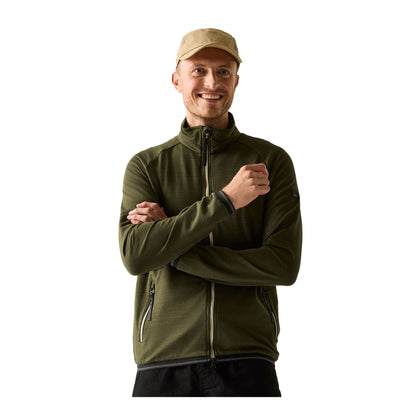 Dark Khaki - Lifestyle - Regatta Mens Malton Full Zip Fleece Jacket