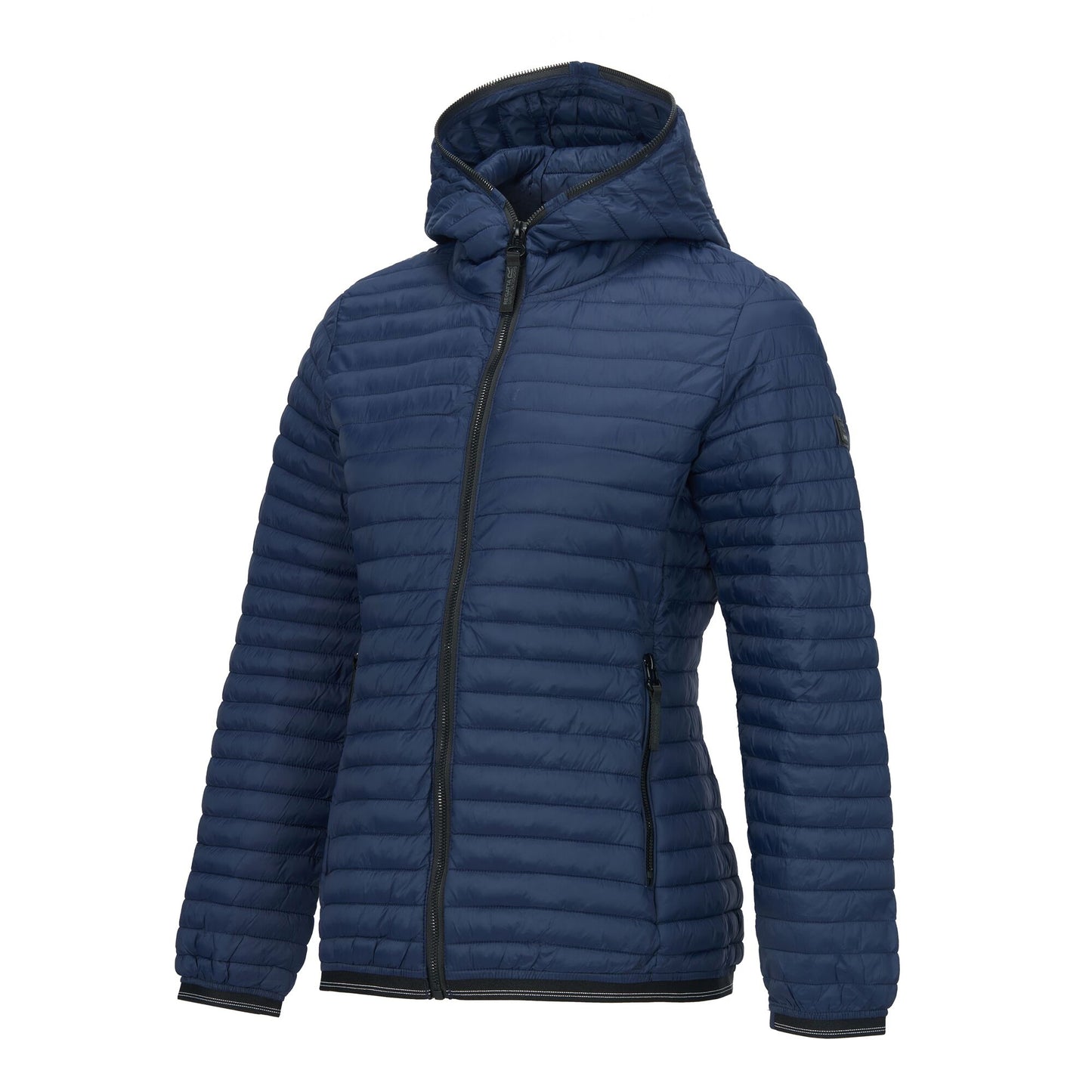 Navy - Side - Regatta Womens-Ladies Rigain Quilted Jacket