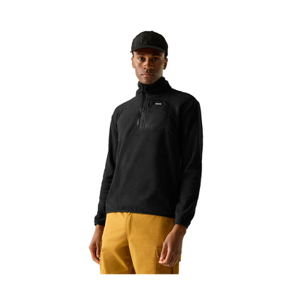 Black - Lifestyle - Regatta Mens Frankie Quarter Zip Fleece