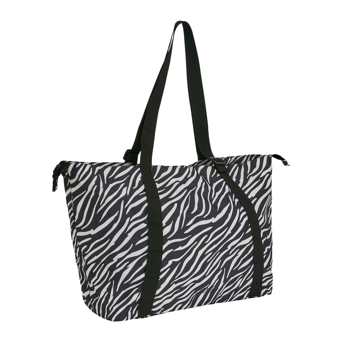 Black-White - Front - Regatta Boulder Zebra Print Tote Bag