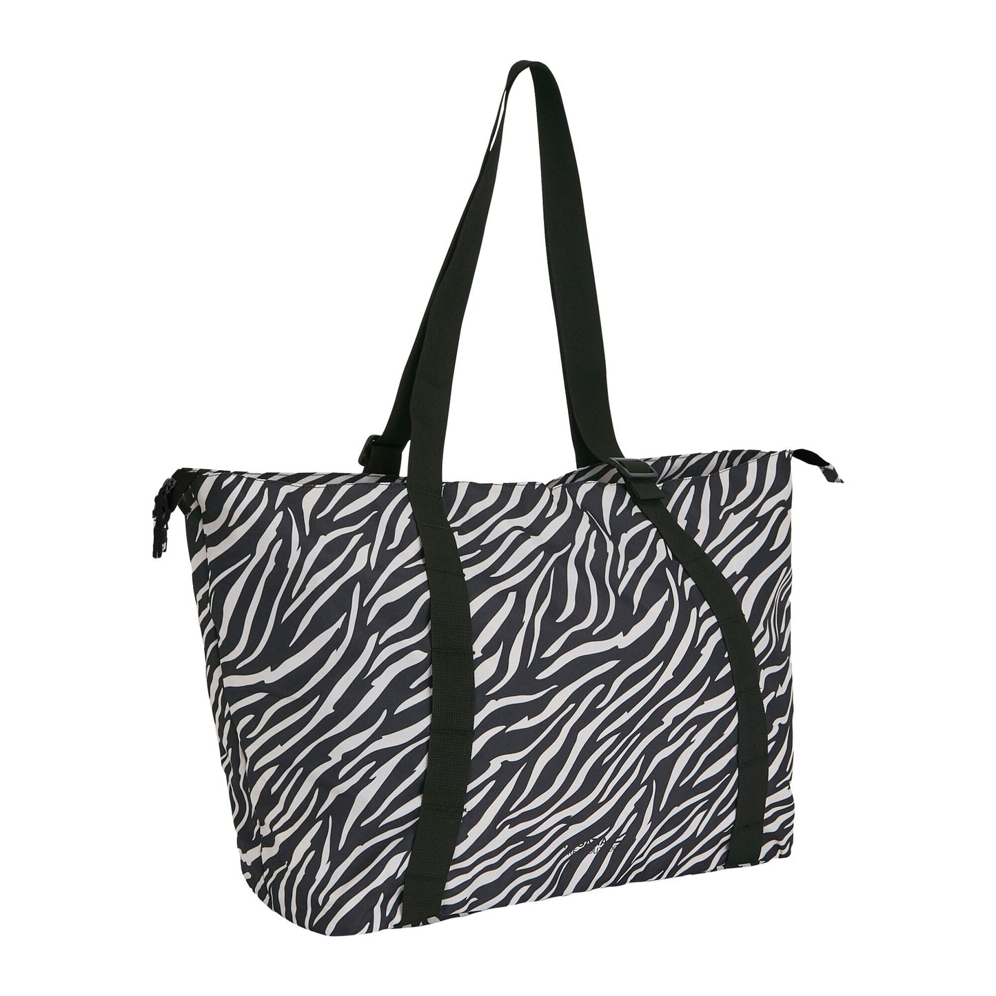 Black-White - Front - Regatta Boulder Zebra Print Tote Bag
