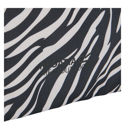 Black-White - Back - Regatta Boulder Zebra Print Tote Bag