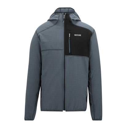 Storm Grey-Black - Front - Regatta Mens Alven Full Zip Fleece Jacket