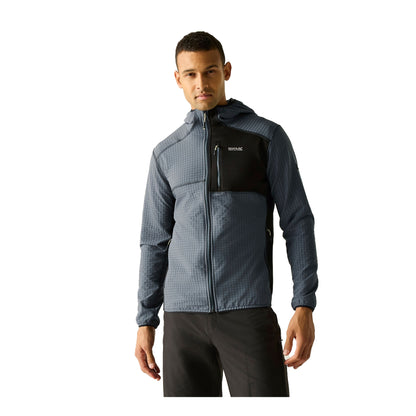 Storm Grey-Black - Lifestyle - Regatta Mens Alven Full Zip Fleece Jacket
