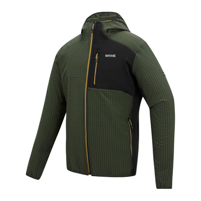 Dark Khaki-Black - Lifestyle - Regatta Mens Alven Full Zip Fleece Jacket