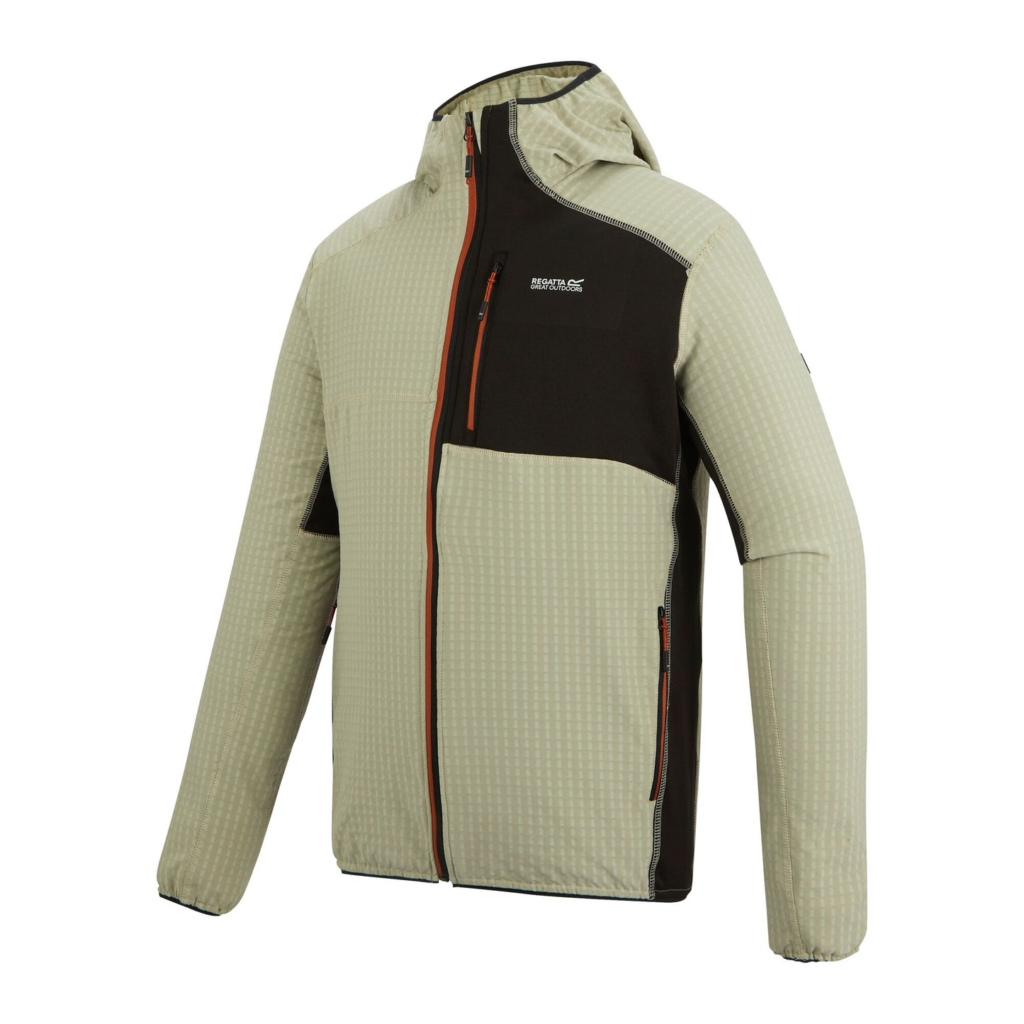Abbeystone-Black - Side - Regatta Mens Alven Full Zip Fleece Jacket