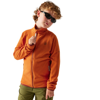 Burnt Orange - Lifestyle - Dare 2B Childrens-Kids Switch Out Midlayer