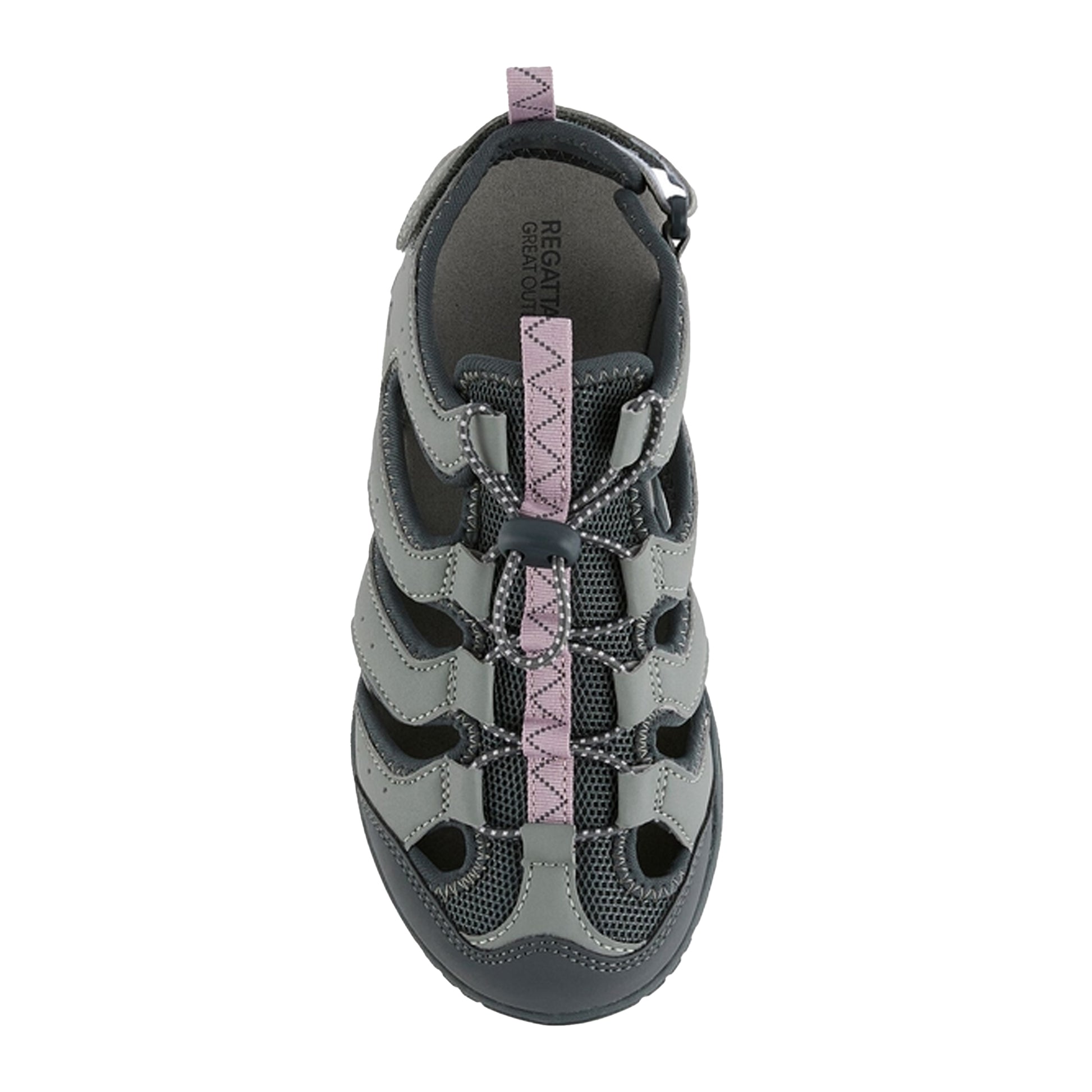 Dark Steel-Powder Lilac - Side - Regatta Womens-Ladies Westshore IV Sandals