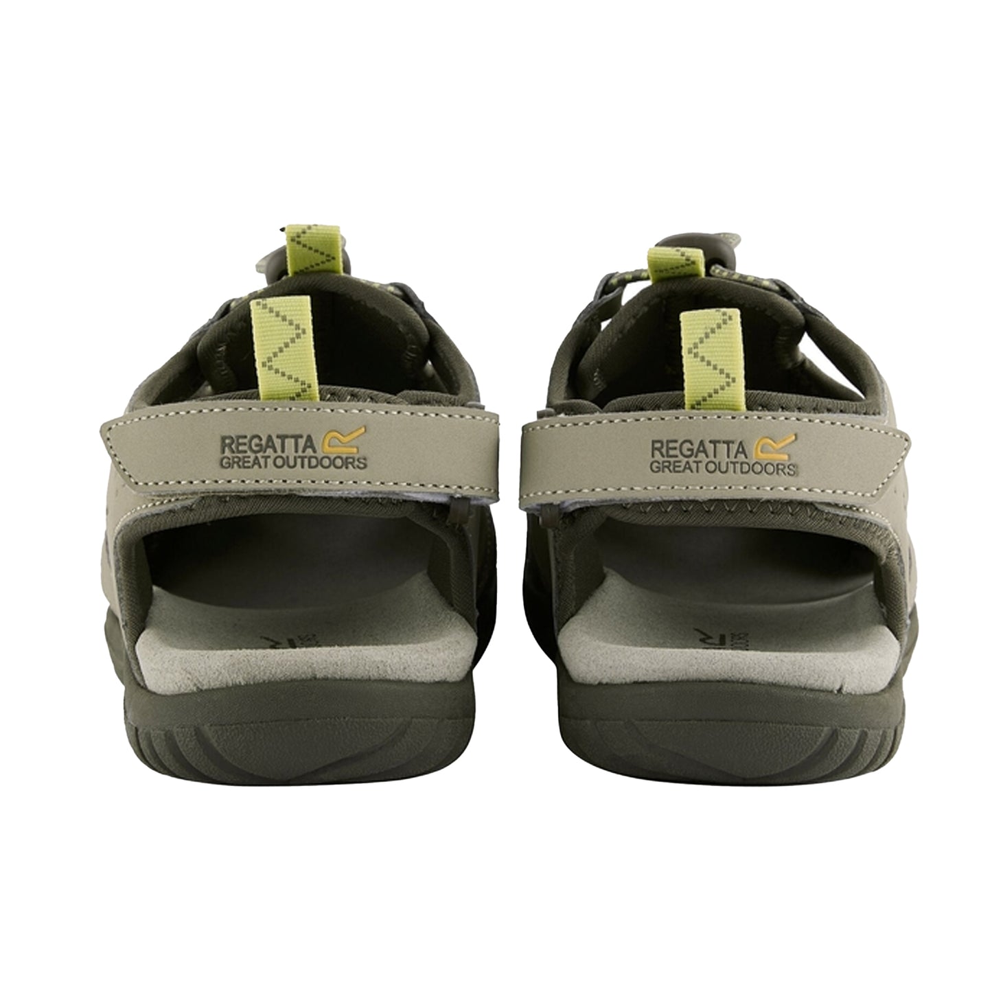 Parchment-Canary Yellow - Back - Regatta Womens-Ladies Westshore IV Sandals