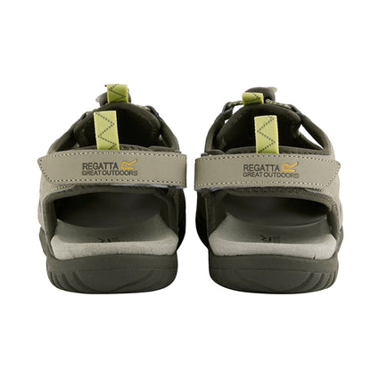 Parchment-Canary Yellow - Back - Regatta Womens-Ladies Westshore IV Sandals