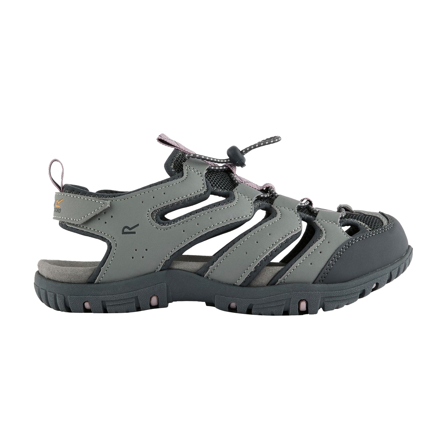 Dark Steel-Powder Lilac - Front - Regatta Womens-Ladies Westshore IV Sandals