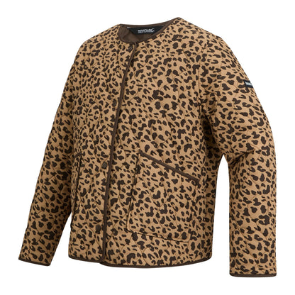 Multicoloured - Side - Regatta Womens-Ladies Mira Abstract Leopard Print Jacket