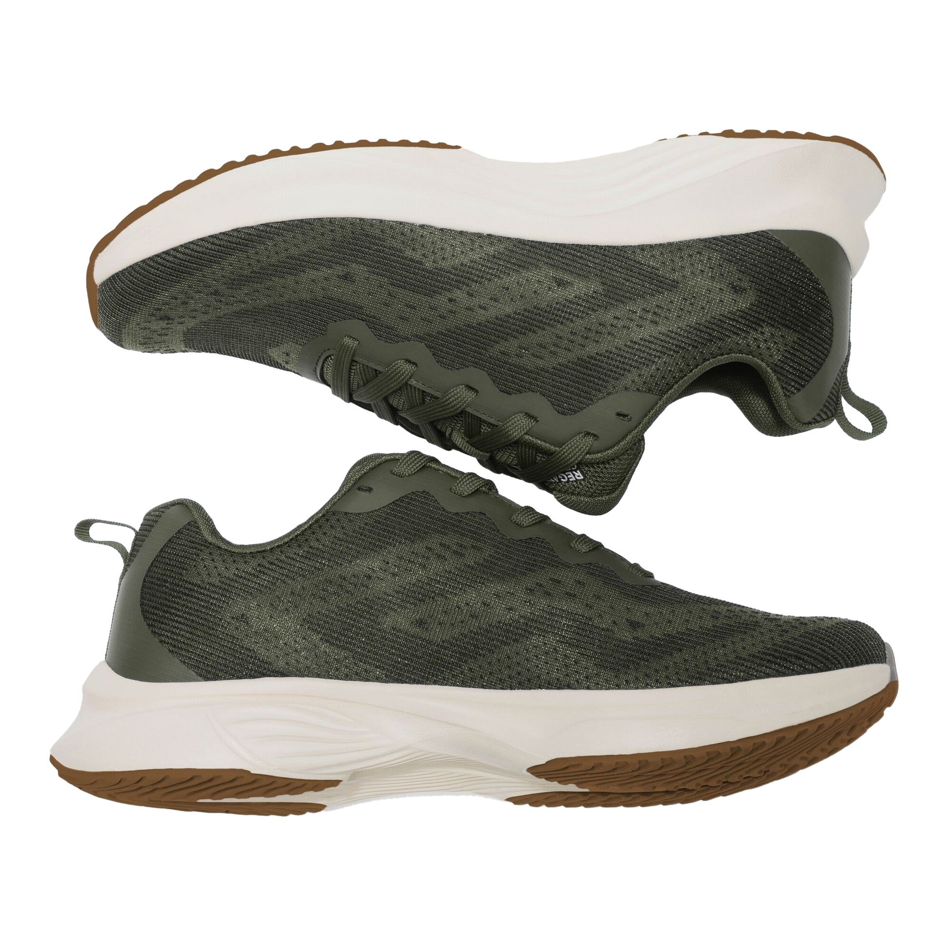 Dark Khaki - Close up - Regatta Mens Marine Sport II Trainers
