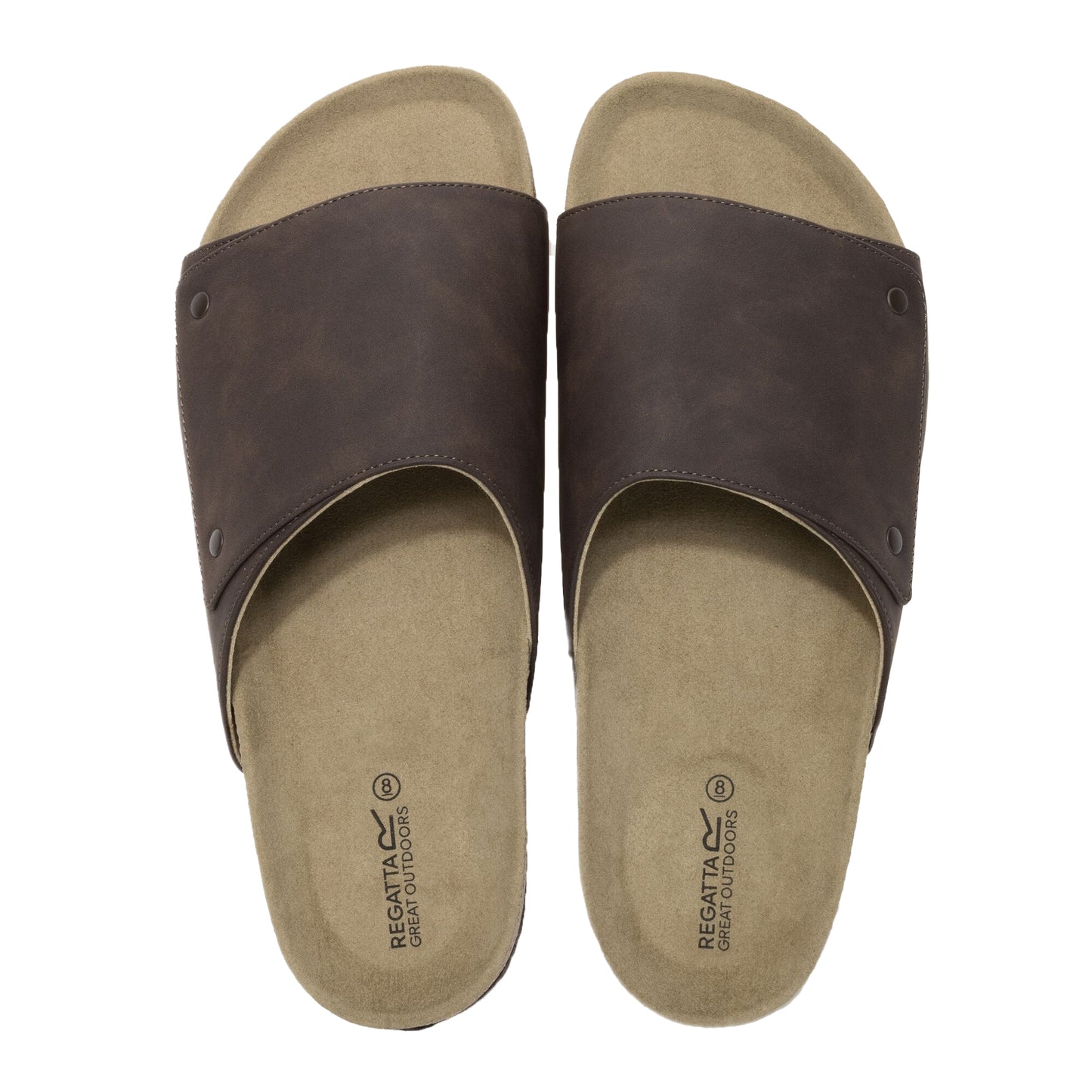 Peat - Pack Shot - Regatta Mens Coasten Synthetic Suede Sandals