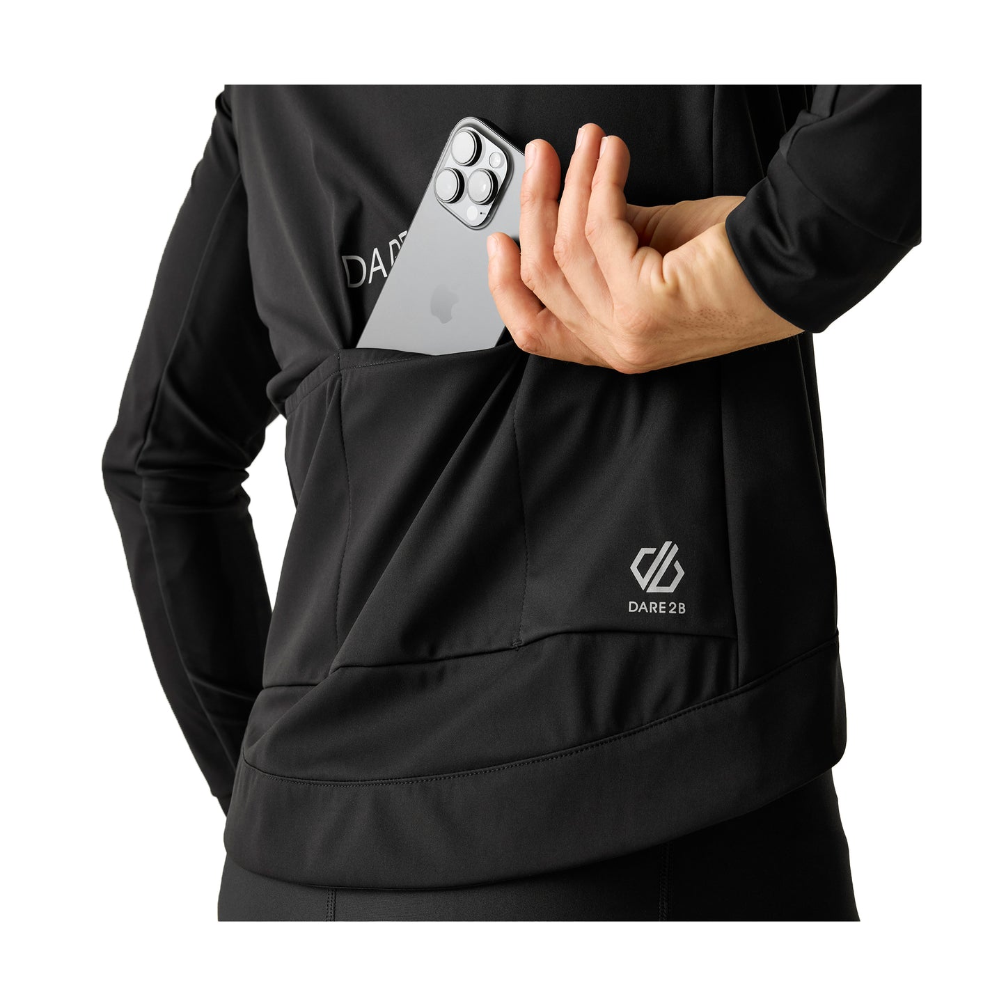 Black - Side - Dare 2B Mens Chaser Midlayer