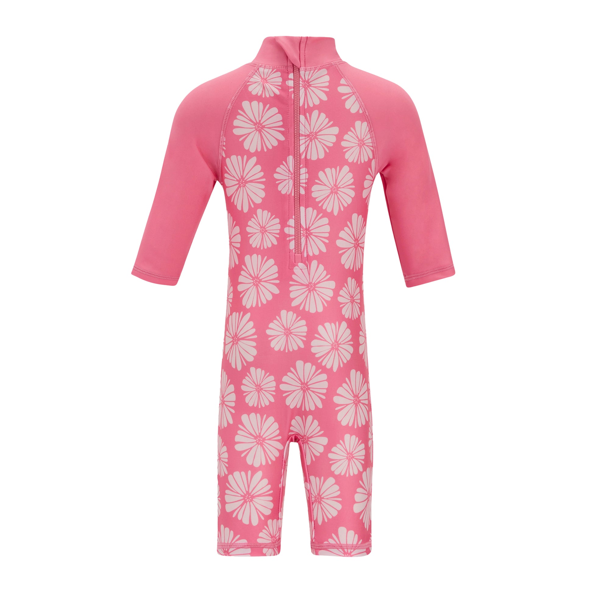 Pink Haze - Front - Regatta Childrens-Kids Flow Print Rash Suit
