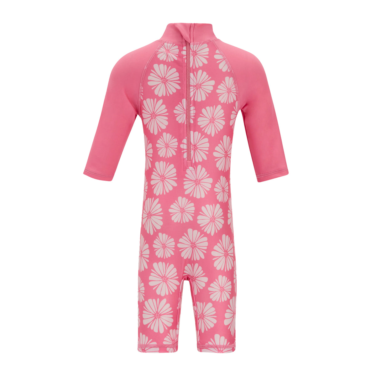 Pink Haze - Front - Regatta Childrens-Kids Flow Print Rash Suit