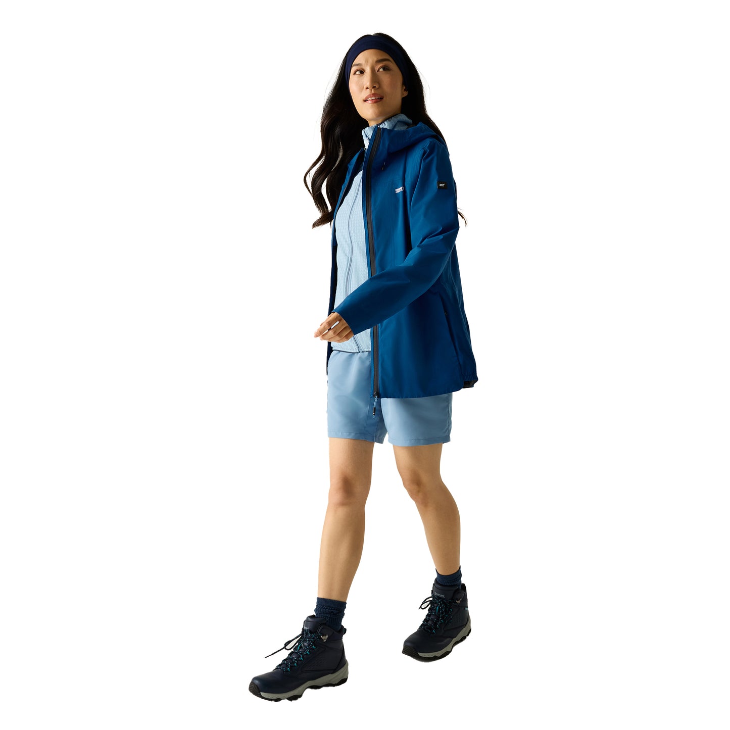 Aviator Blue - Pack Shot - Regatta Womens-Ladies Radler Waterproof Jacket