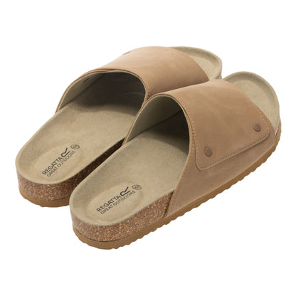 Burnt Tan - Back - Regatta Womens-Ladies Coasten Sliders