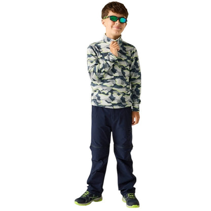 Dark Storm - Lifestyle - Regatta Childrens-Kids Hot Shot II Camo Fleece Top