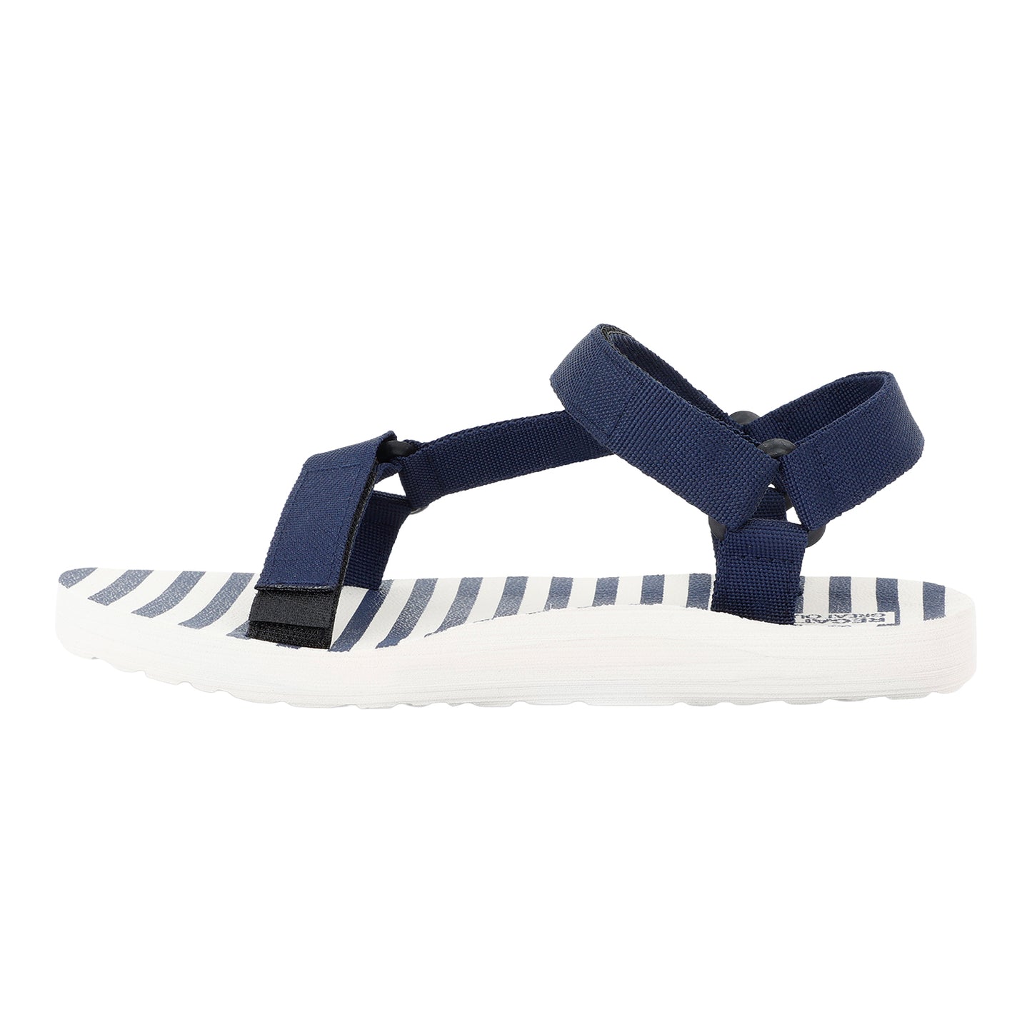 Navy - Side - Regatta Womens-Ladies Lady Vendeavour Stripe Sandals
