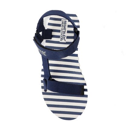 Navy - Lifestyle - Regatta Womens-Ladies Lady Vendeavour Stripe Sandals