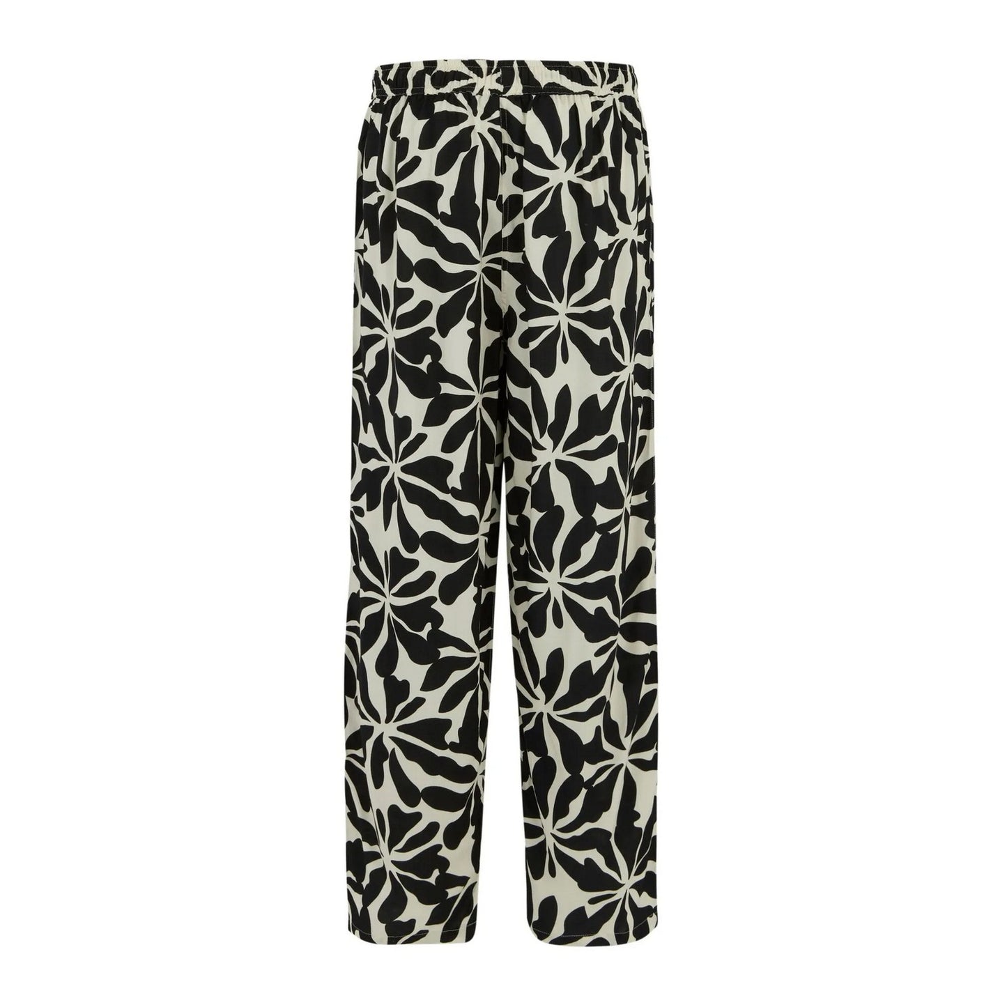 White-Black - Back - Regatta Womens-Ladies Elbrie Abstract Floral Trousers