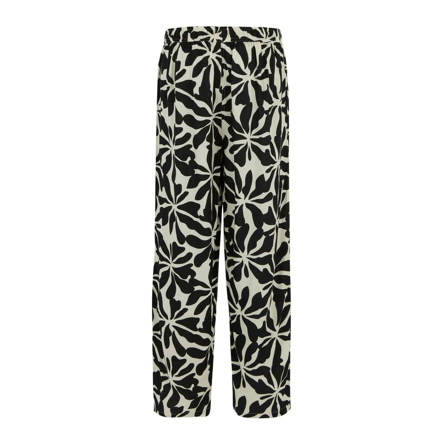 White-Black - Back - Regatta Womens-Ladies Elbrie Abstract Floral Trousers