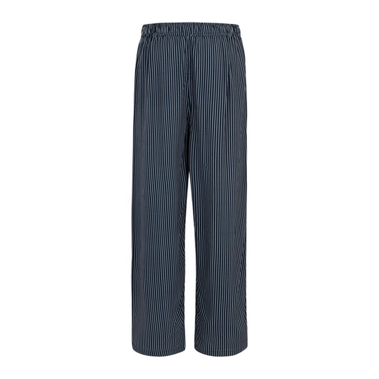 Navy-White - Back - Regatta Womens-Ladies Elbrie Vertical Stripe Trousers