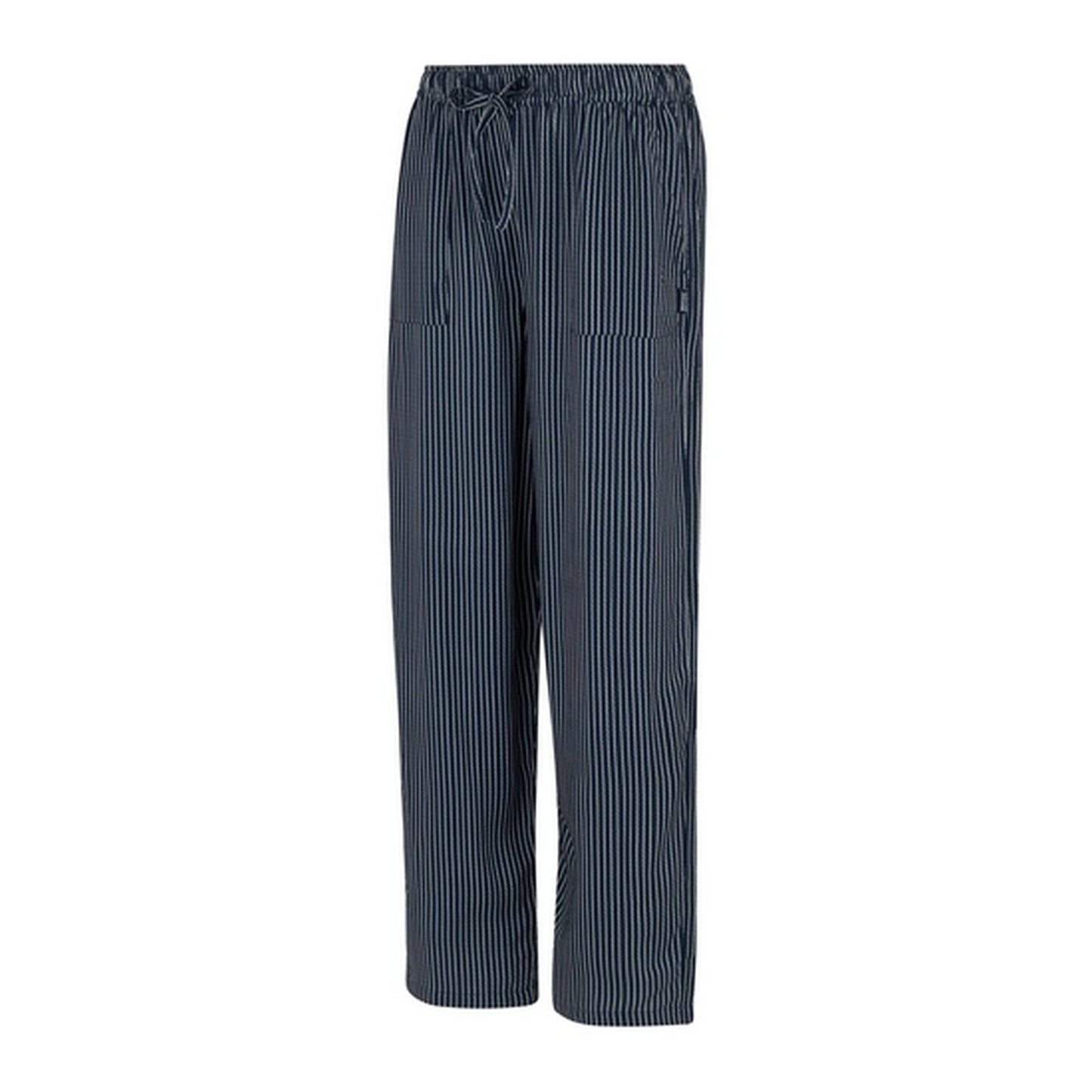 Navy-White - Side - Regatta Womens-Ladies Elbrie Vertical Stripe Trousers