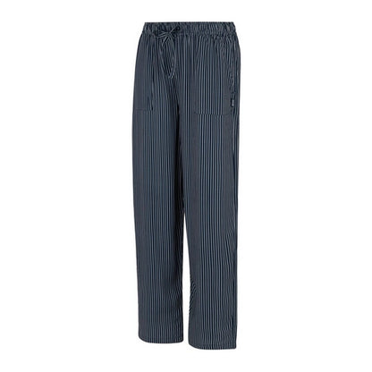 Navy-White - Side - Regatta Womens-Ladies Elbrie Vertical Stripe Trousers