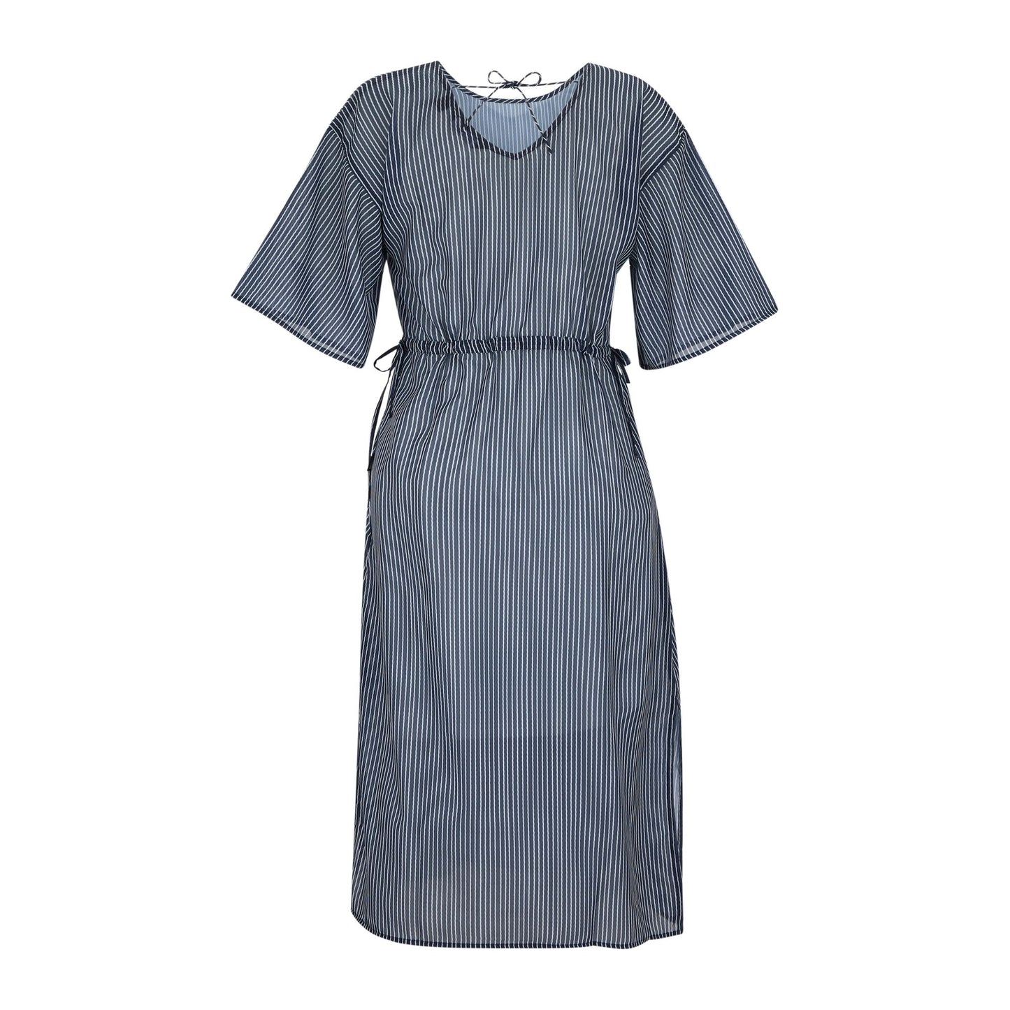 Navy-White - Back - Regatta Womens-Ladies Avorno Wavy Striped Kaftan