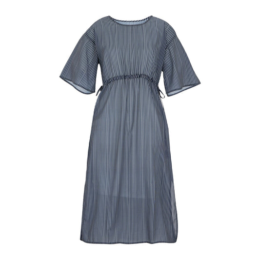 Navy-White - Front - Regatta Womens-Ladies Avorno Wavy Striped Kaftan