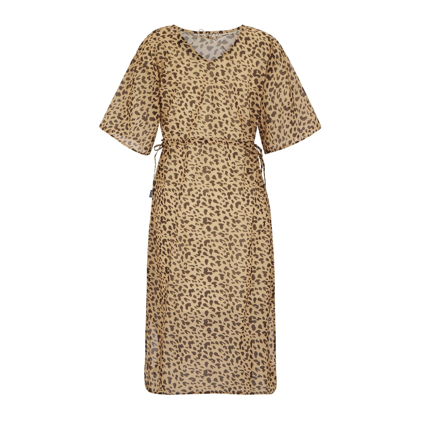 Yellow-Brown - Back - Regatta Womens-Ladies Avorno Abstract Leopard Print Kaftan