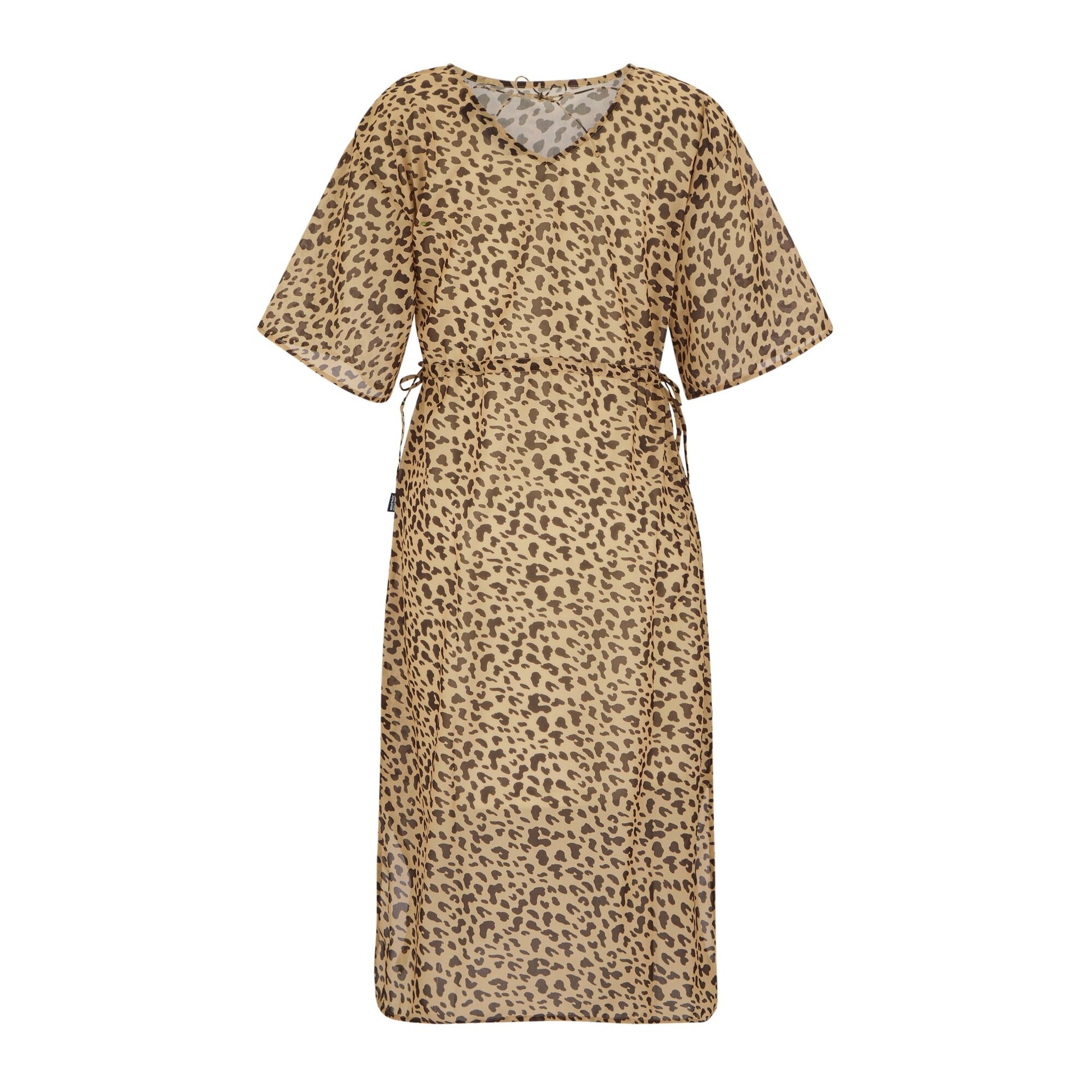Yellow-Brown - Back - Regatta Womens-Ladies Avorno Abstract Leopard Print Kaftan