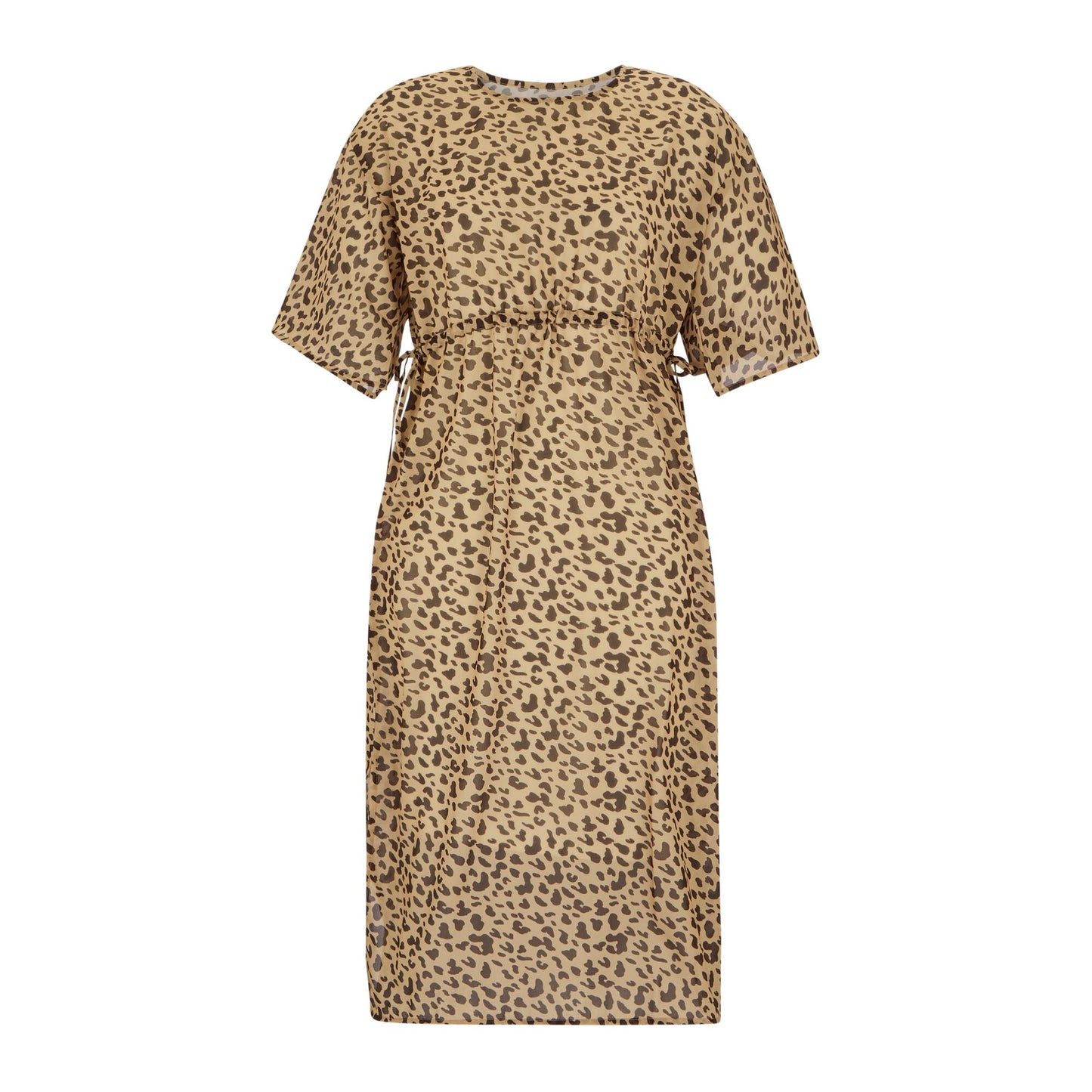 Yellow-Brown - Front - Regatta Womens-Ladies Avorno Abstract Leopard Print Kaftan